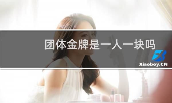 团体金牌是一人一块吗