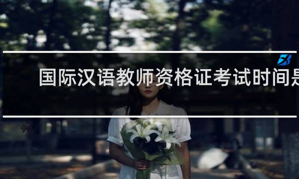 国际汉语教师资格证考试时间是