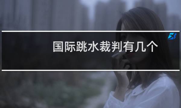国际跳水裁判有几个