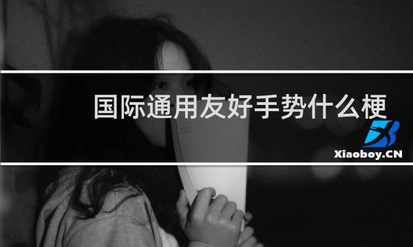 国际通用友好手势什么梗