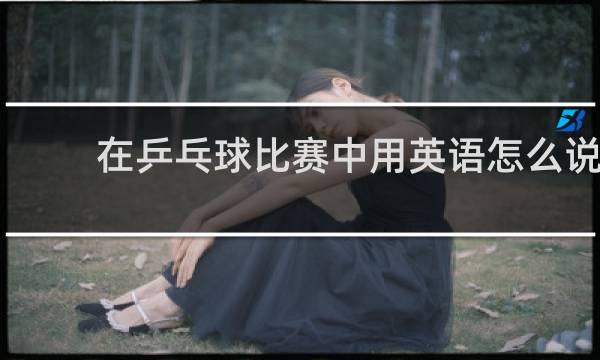 在乒乓球比赛中用英语怎么说