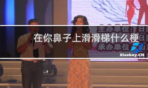 在你鼻子上滑滑梯什么梗