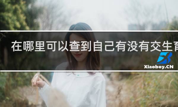 在哪里可以查到自己有没有交生育险