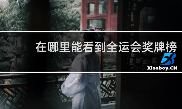 在哪里能看到全运会奖牌榜