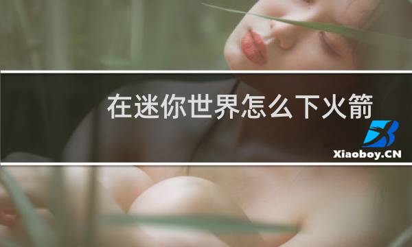在迷你世界怎么下火箭