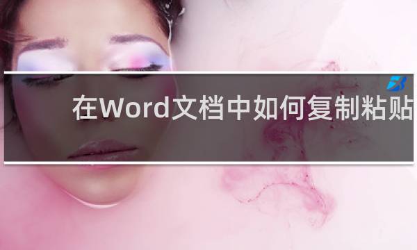 在Word文档中如何复制粘贴