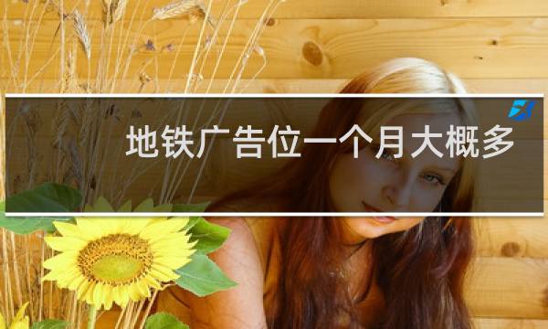 地铁广告位一个月大概多少钱