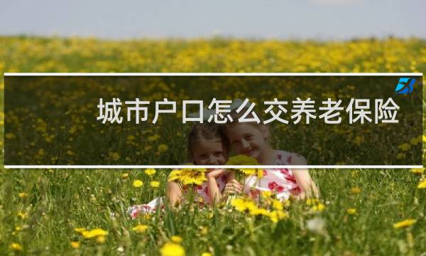 城市户口怎么交养老保险