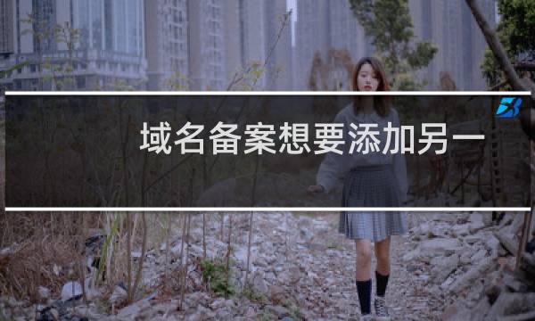 域名备案想要添加另一位人员的信息如何处理