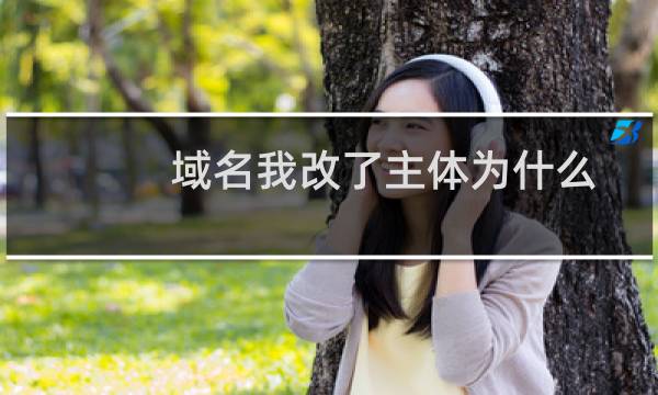 域名我改了主体为什么不让提交