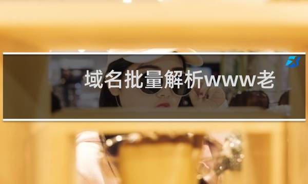 域名批量解析www老是不生效