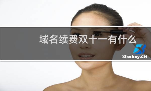 域名续费双十一有什么优惠活动？