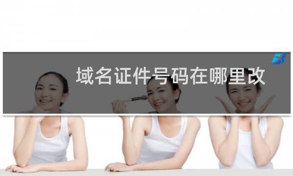 域名证件号码在哪里改?-域名及账户问题