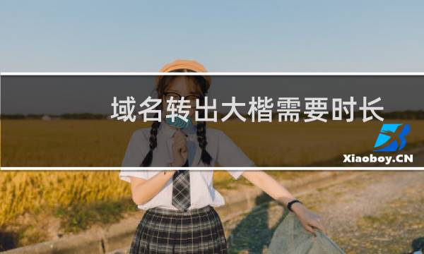 域名转出大楷需要时长-域名及账户问题