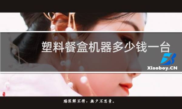 塑料餐盒机器多少钱一台