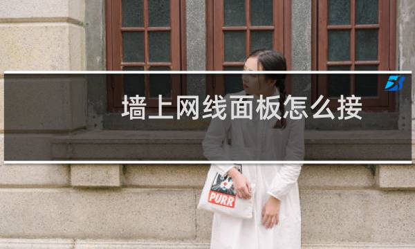 墙上网线面板怎么接?