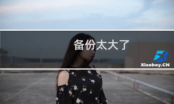 备份太大了，无法下载！！