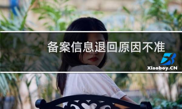 备案信息退回原因不准确-备案平台