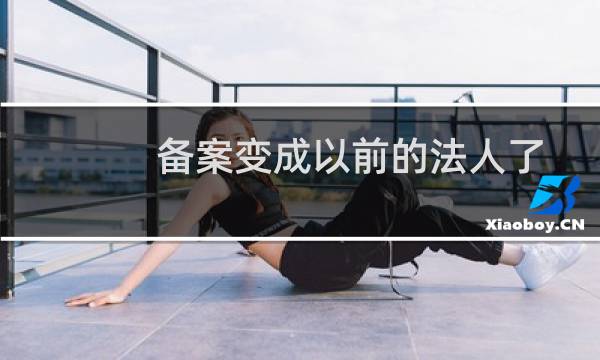 备案变成以前的法人了-备案平台