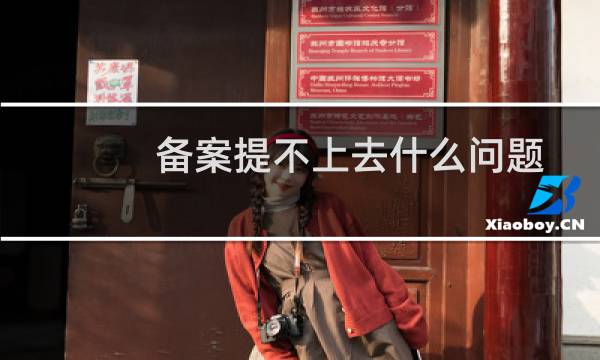 备案提不上去什么问题呢，域名也认证不了