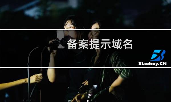 备案提示域名 企业性质注册