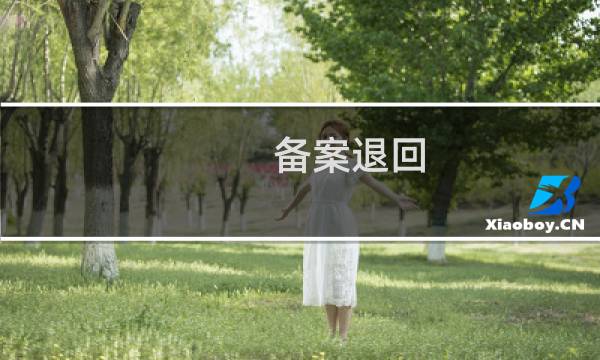 备案退回，已重新提交资料。
