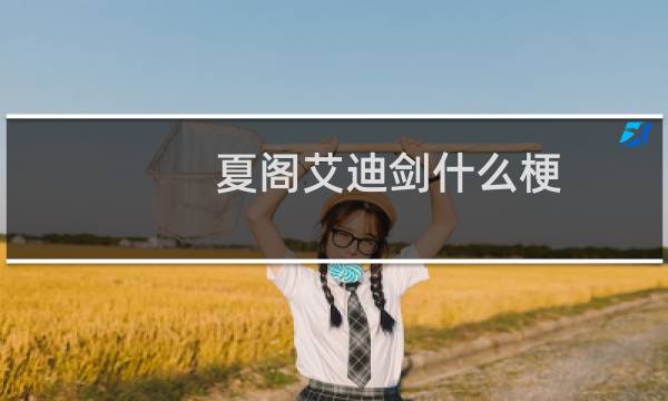 夏阁艾迪剑什么梗