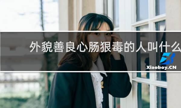 外貌善良心肠狠毒的人叫什么