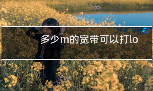 多少m的宽带可以打lol图片
