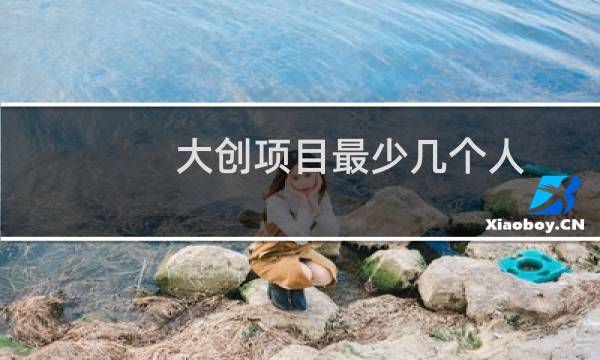 大创项目最少几个人