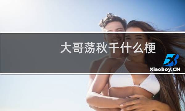 大哥荡秋千什么梗