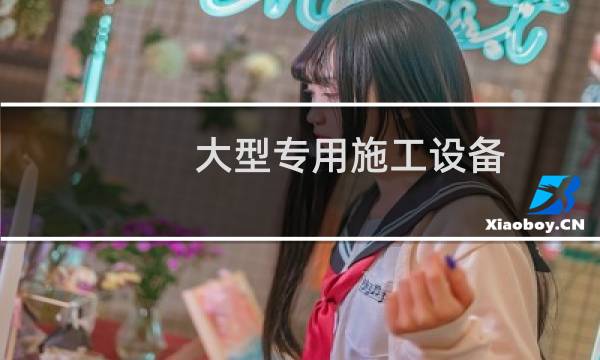 大型专用施工设备