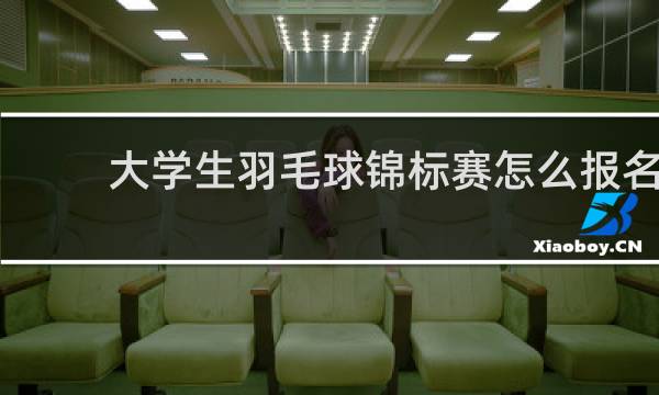 大学生羽毛球锦标赛怎么报名