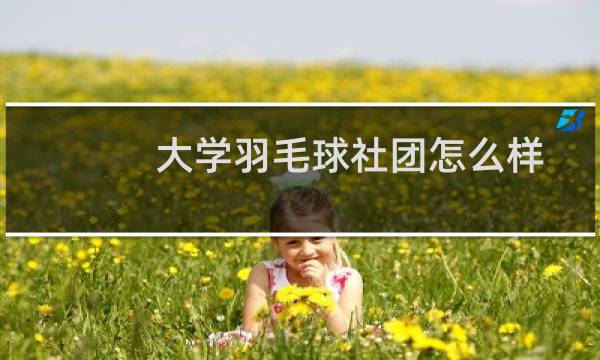 大学羽毛球社团怎么样