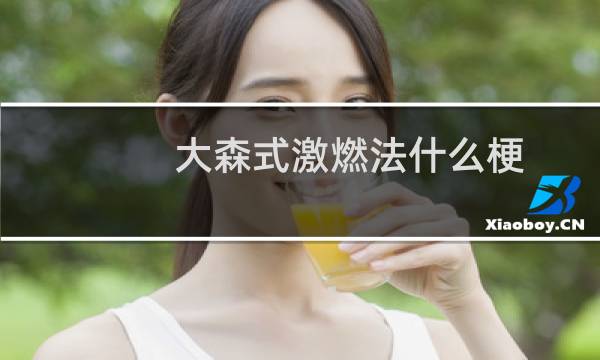 大森式激燃法什么梗