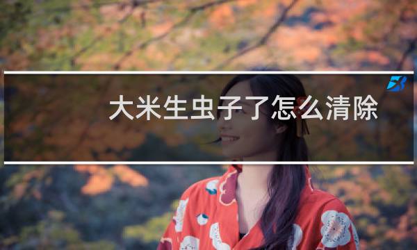 大米生虫子了怎么清除