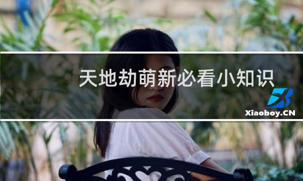 天地劫萌新必看小知识,天地劫萌新攻略