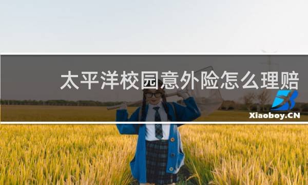 太平洋校园意外险怎么理赔