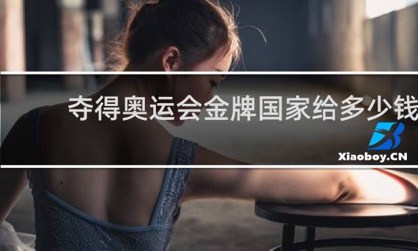 夺得奥运会金牌国家给多少钱