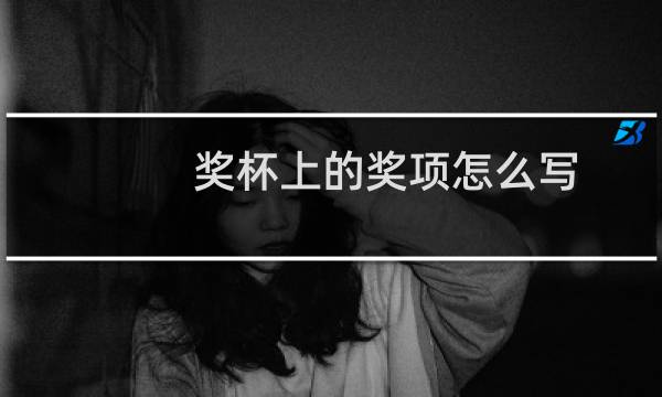 奖杯上的奖项怎么写