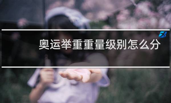 奥运举重重量级别怎么分