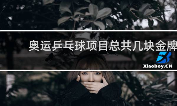 奥运乒乓球项目总共几块金牌