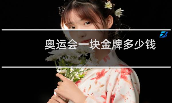 奥运会一块金牌多少钱