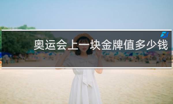 奥运会上一块金牌值多少钱