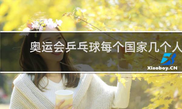 奥运会乒乓球每个国家几个人