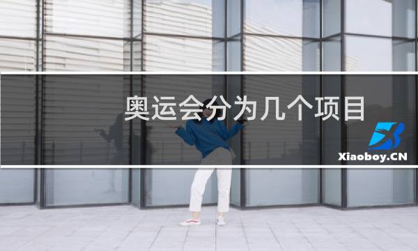 奥运会分为几个项目
