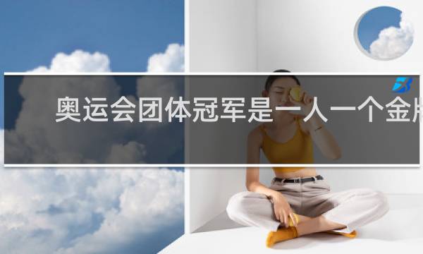 奥运会团体冠军是一人一个金牌吗