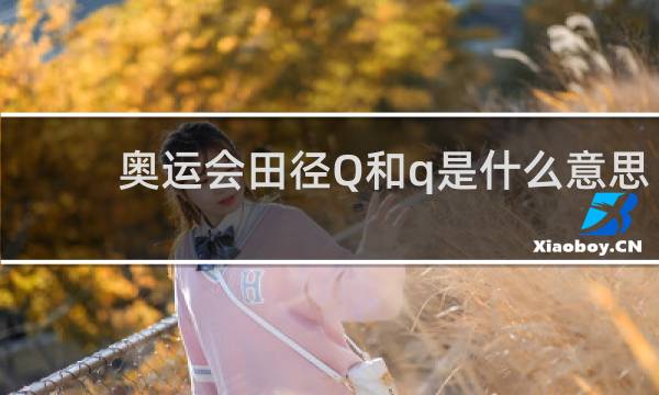 奥运会田径Q和q是什么意思