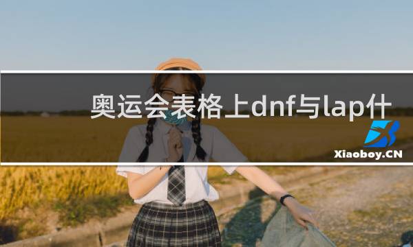 奥运会表格上dnf与lap什么意思