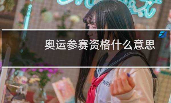 奥运参赛资格什么意思
